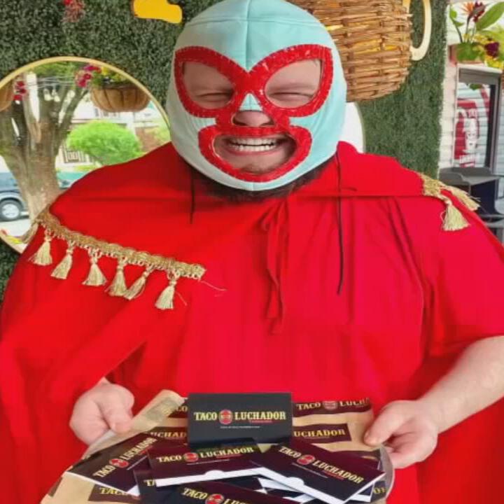 Taco Luchador Mexican Wrestler